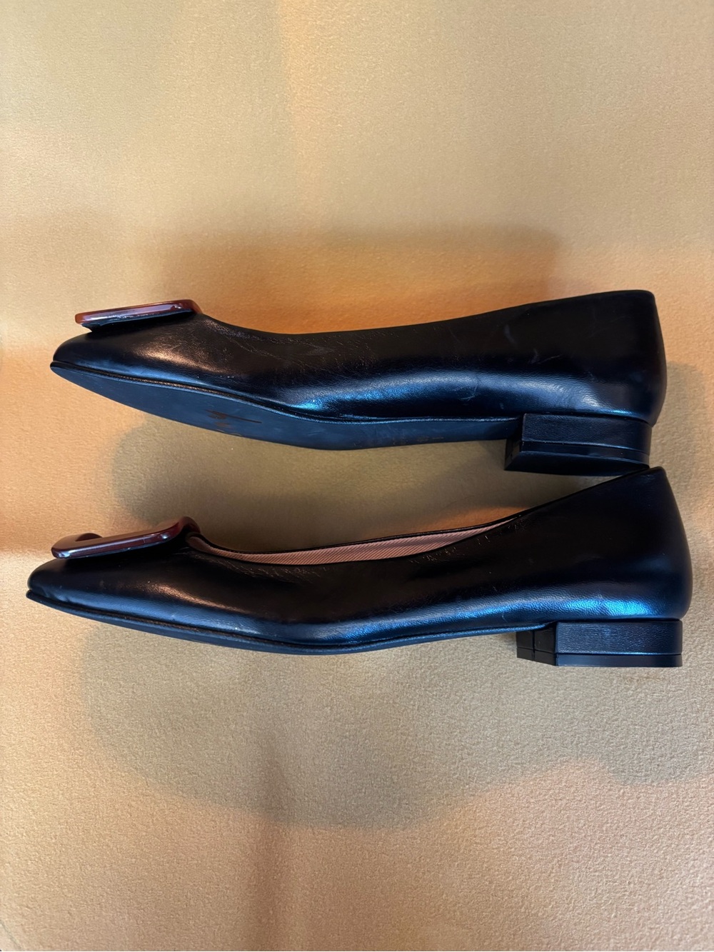 French Sole New York Black Leather Flats Drum-54, Size 8 1/2 B, NWOT - Picture 2 of 6